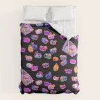Jelly bean sea slug - dark Comforter Gallery Image 6