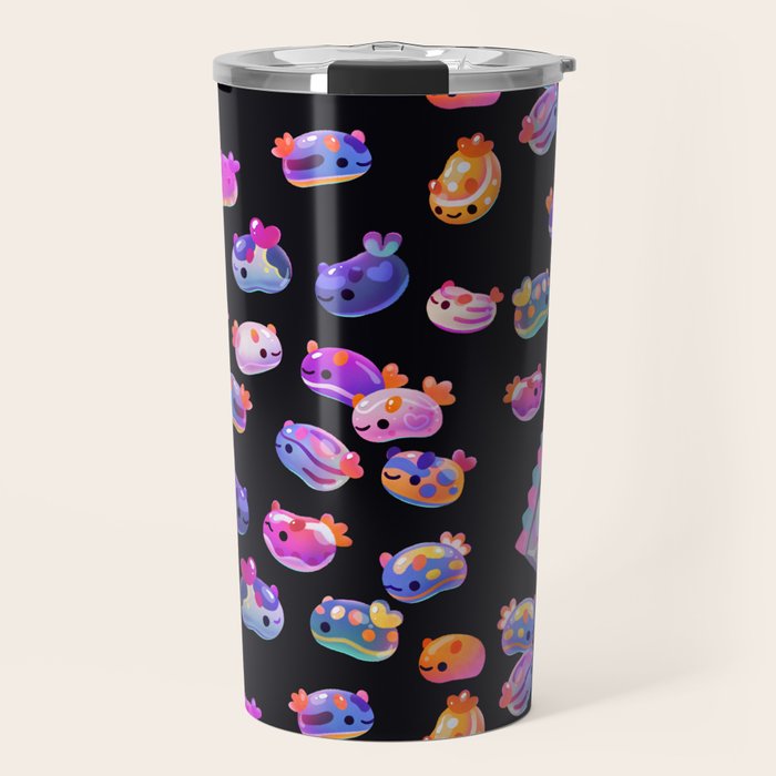 Jelly bean sea slug - dark Travel Mug Gallery Image 1