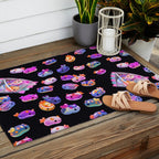 Jelly bean sea slug - dark Outdoor Rug Gallery Image 2