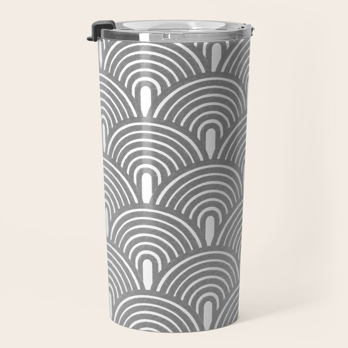Grey Waves Travel Mug Gallery Image 3