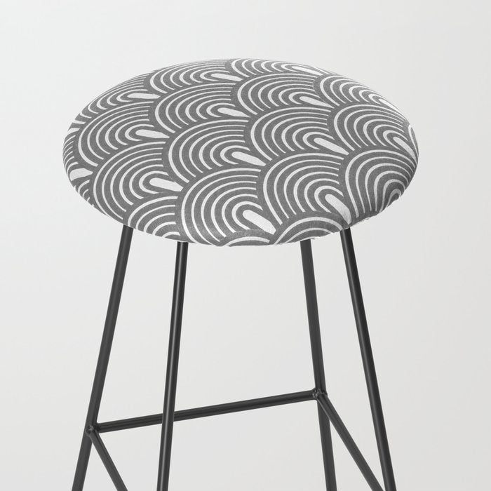 Grey Waves Stool Gallery Image 2