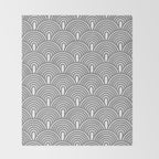 Grey Waves Throw Blanket Gallery Image 2