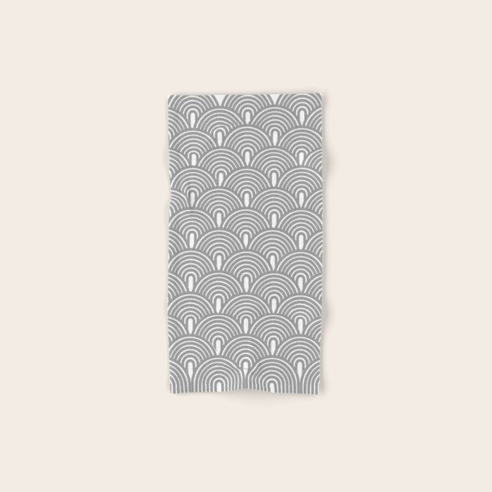 Grey Waves Bath Towel Gallery Image 1