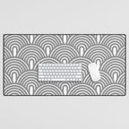 Grey Waves Desk Mat Gallery Image 1