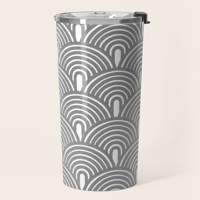 Grey Waves Travel Mug Gallery Image 2