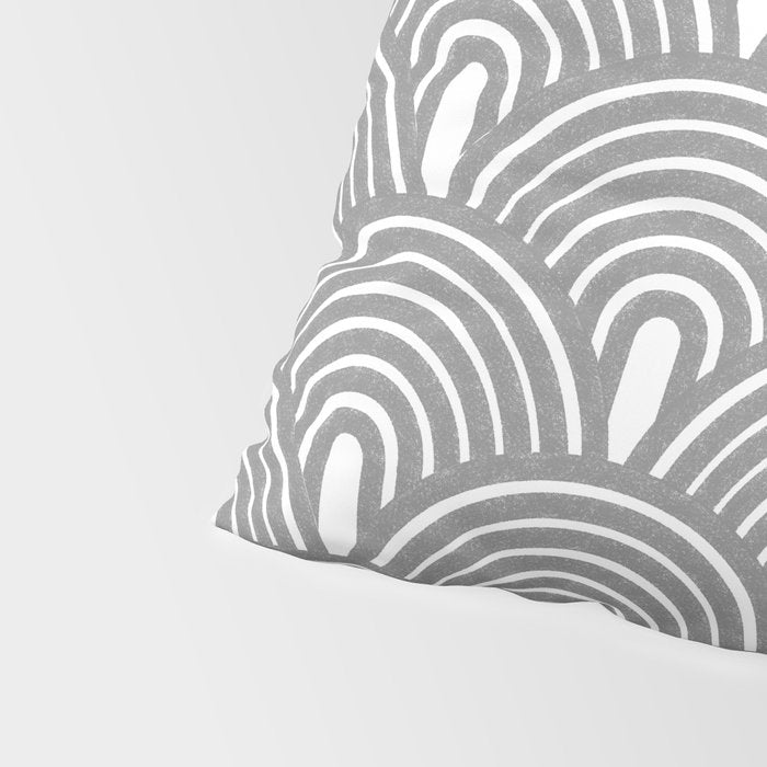 Grey Waves Pillow Sham Gallery Image 4