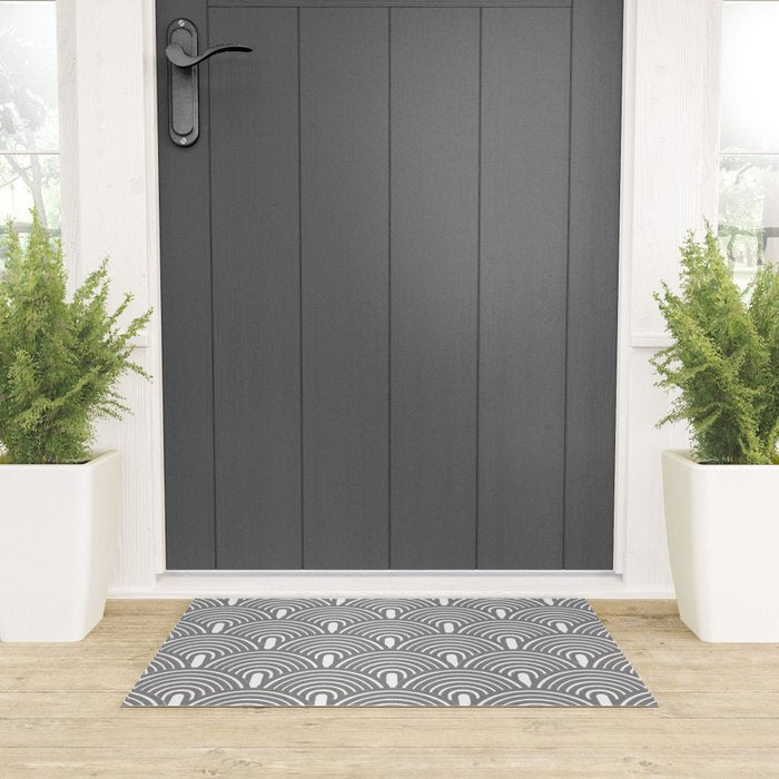 Grey Waves Welcome Mat Gallery Image 3