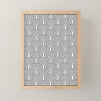 Grey Waves Mini Art Print Gallery Image 1