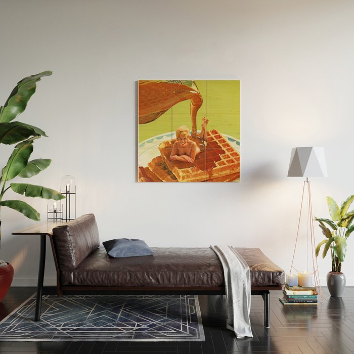 Pour some syrup on me - Breakfast Waffles Wood Wall Art Gallery Image 2