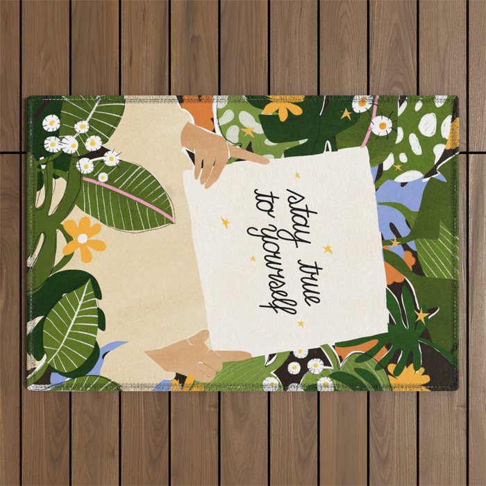 Stay True To Yourself II Outdoor Rug Gallery Image 1