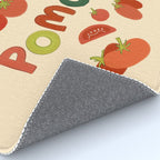 Hand Drawn Italian Roman Pomodori Tomato Classic Mediterranean Art Rug Gallery Image 4
