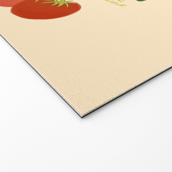 Hand Drawn Italian Roman Pomodori Tomato Classic Mediterranean Art Welcome Mat Gallery Image 2