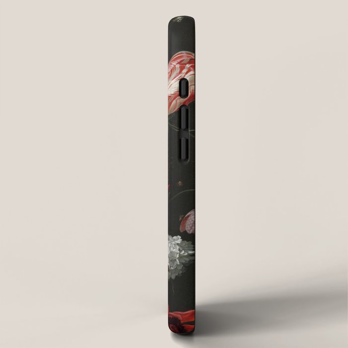 Absolutely - Motivational Quote, Inspirational Typography on Painting of Flowers iPhone Case Gallery Image 2