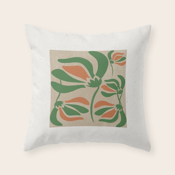 Modern Garden  Throw Pillow Gallery Image 1