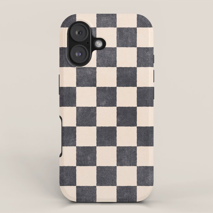 CHECKER - 001 - Graphite iPhone Case Gallery Image 1