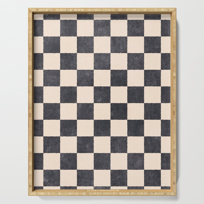 CHECKER - 001 - Graphite Serving Tray Gallery Image 1