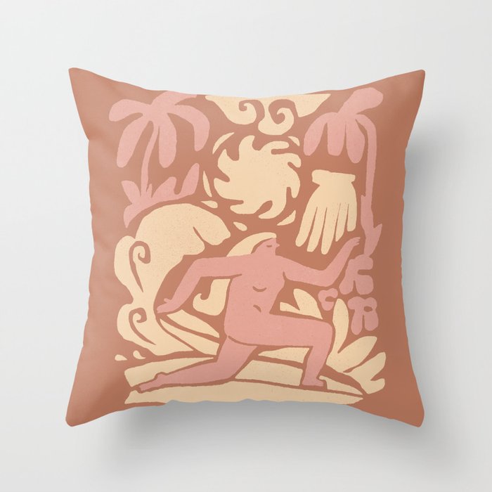 El sol Throw Pillow Gallery Image 1