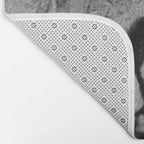 Grouchy Lion being kissed by brunette girl black and white photography Bath Mat Gallery Image 2