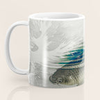 Three Carp Fish in the lake - Vintage Japanese Woodblock Print Art 1900s. Coffee Mug Gallery Image 3