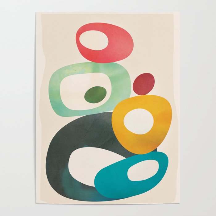 Mid-Century Modern Abstract Art 05 Poster Gallery Image 1