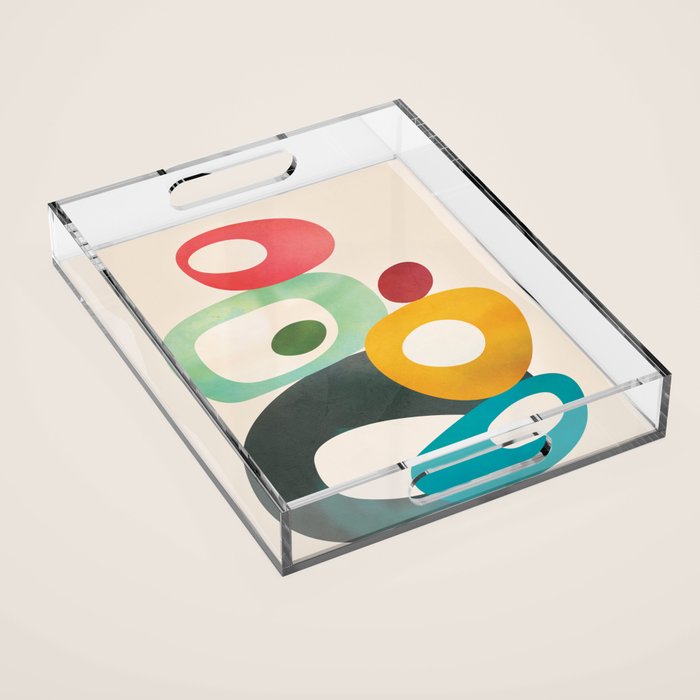 Mid-Century Modern Abstract Art 05 Acrylic Tray Gallery Image 1