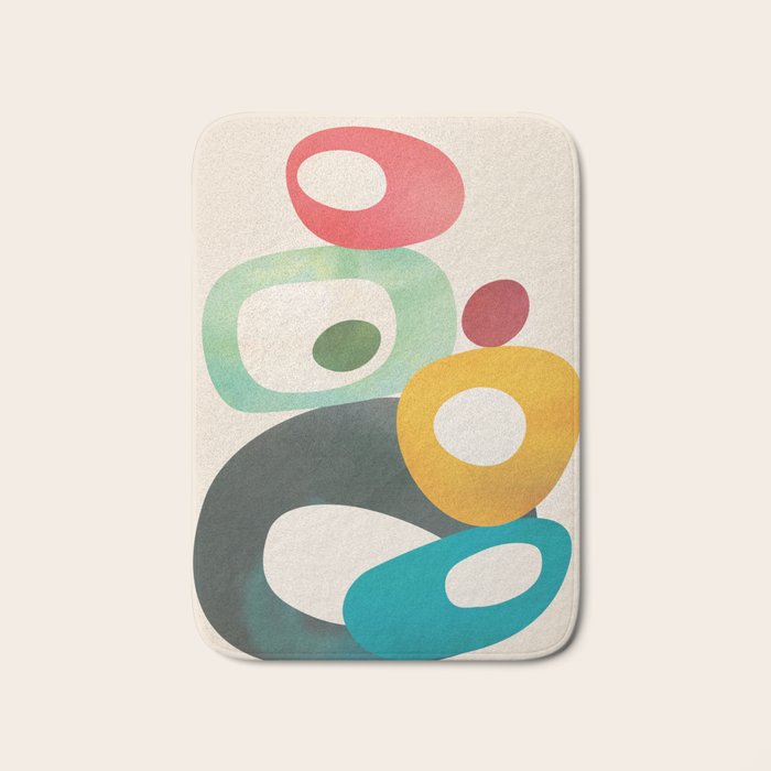 Mid-Century Modern Abstract Art 05 Bath Mat Gallery Image 1