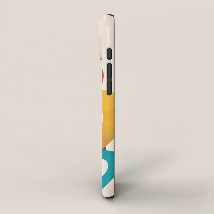 Mid-Century Modern Abstract Art 05 iPhone Case Gallery Image 2