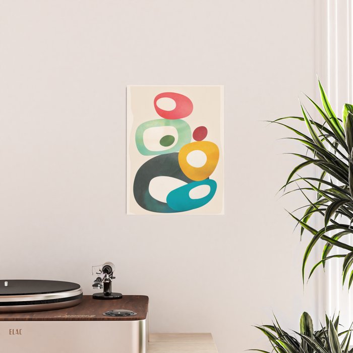 Mid-Century Modern Abstract Art 05 Poster Gallery Image 2