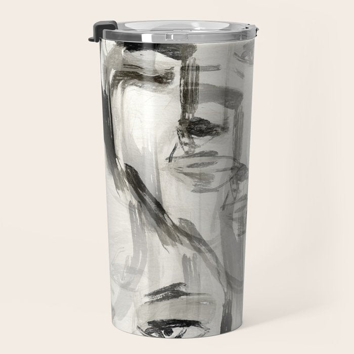 Abstract Portrait 4 Travel Mug Gallery Image 3