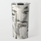 Abstract Portrait 4 Travel Mug Gallery Image 1