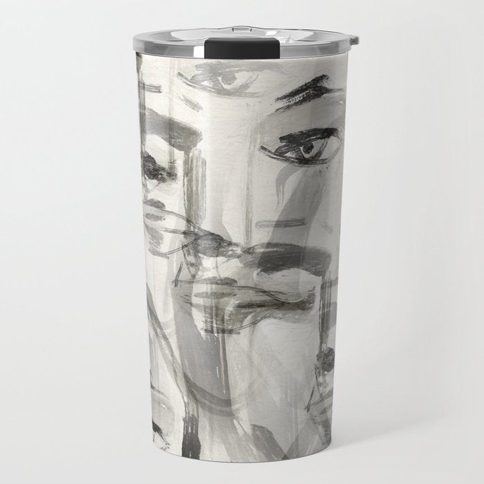 Abstract Portrait 4 Travel Mug Gallery Image 1