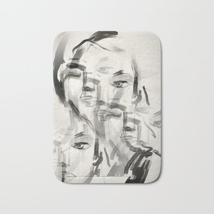 Abstract Portrait 4 Bath Mat Gallery Image 1