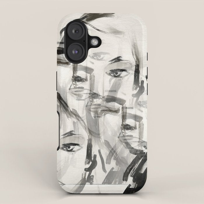 Abstract Portrait 4 iPhone Case Gallery Image 1