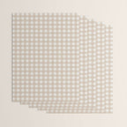 Gingham Cloth / Beige Checks Wrapping Paper Gallery Image 3