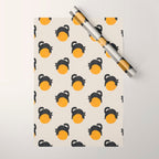 Cat with ball Wrapping Paper Gallery Image 1