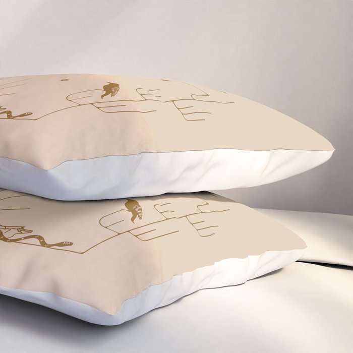 It Was All A Dream - Tan & Rust Pillow Sham Gallery Image 3