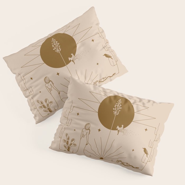 It Was All A Dream - Tan & Rust Pillow Sham Gallery Image 1