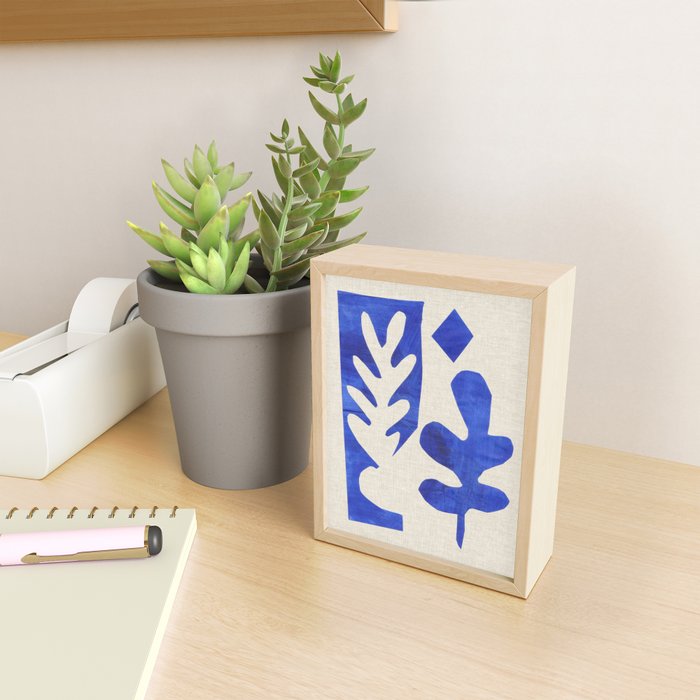 Blue Diamond Branch Mini Art Print Gallery Image 2