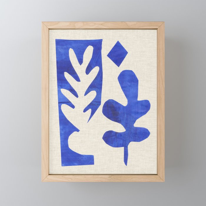 Blue Diamond Branch Mini Art Print Gallery Image 1
