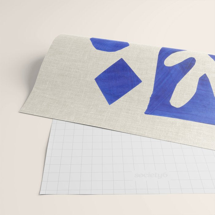 Blue Diamond Branch Wrapping Paper Gallery Image 2