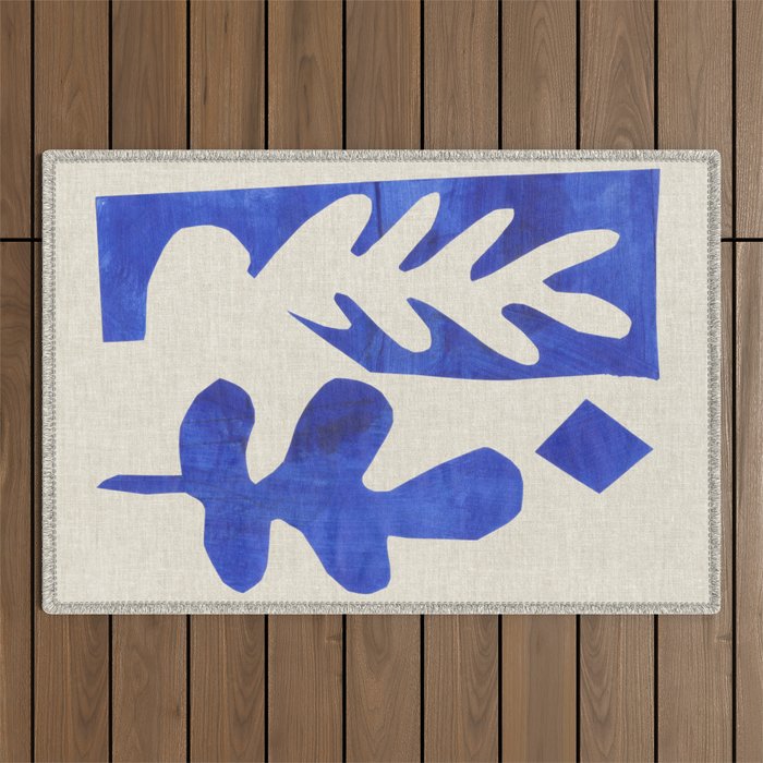 Blue Diamond Branch Outdoor Rug Gallery Image 1