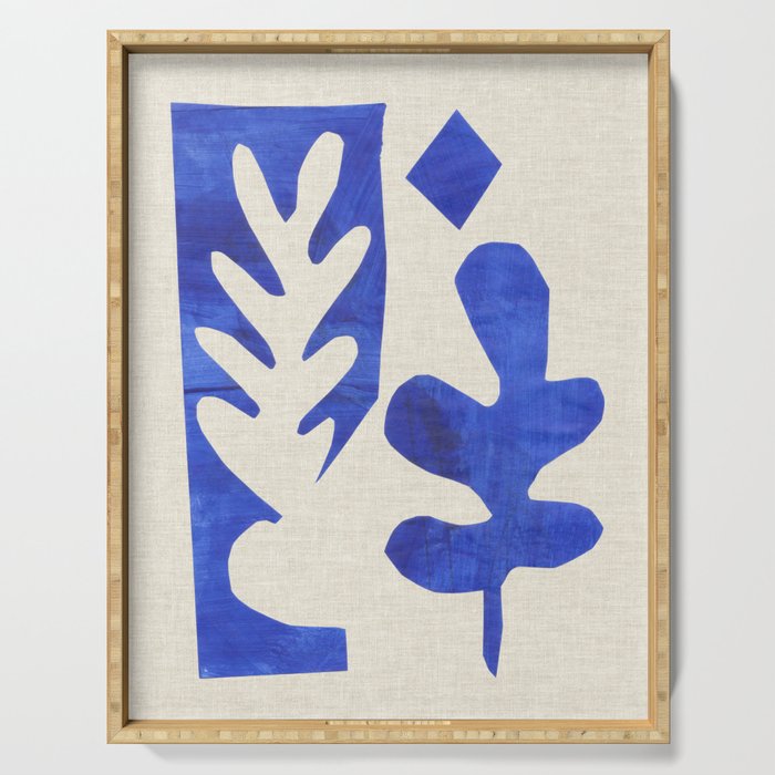 Blue Diamond Branch Serving Tray Gallery Image 1