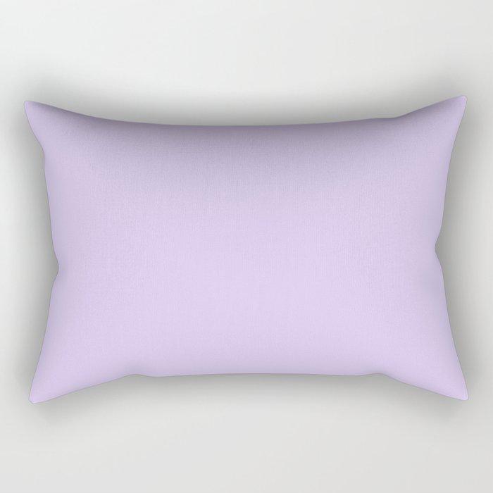 Bright Light Lilac Lavender Purple Solid Rectangular Pillow Gallery Image 2