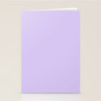 Bright Light Lilac Lavender Purple Solid Stationery Card Gallery Image 2