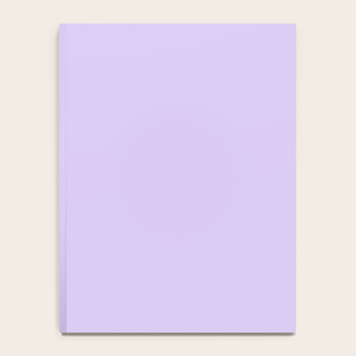 Bright Light Lilac Lavender Purple Solid Notebook Gallery Image 4