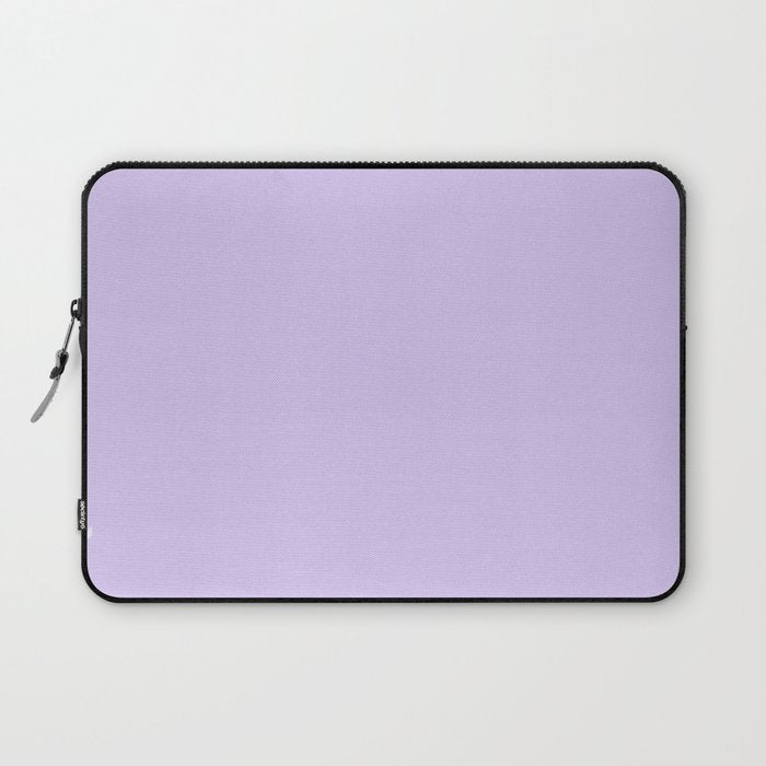 Bright Light Lilac Lavender Purple Solid Laptop Sleeve Gallery Image 1
