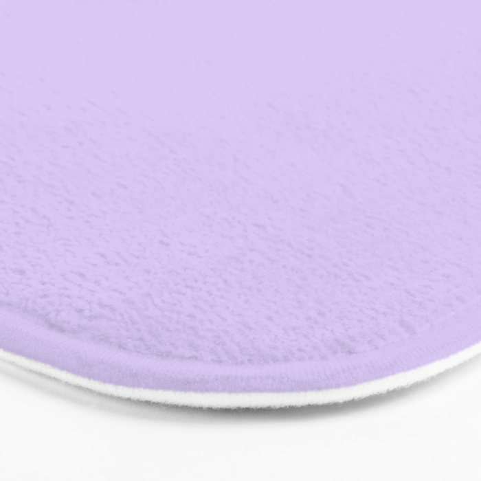 Bright Light Lilac Lavender Purple Solid Bath Mat Gallery Image 3