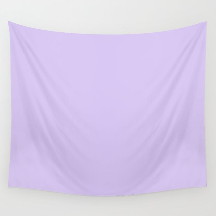 Bright Light Lilac Lavender Purple Solid Wall Tapestry Gallery Image 1