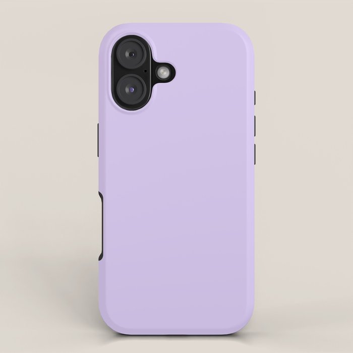 Bright Light Lilac Lavender Purple Solid iPhone Case Gallery Image 1