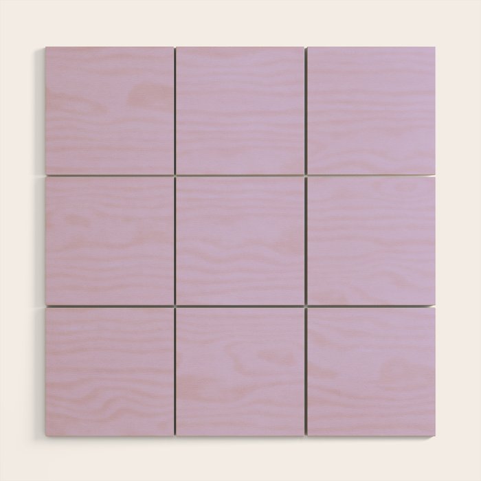 Bright Light Lilac Lavender Purple Solid Wood Wall Art Gallery Image 1